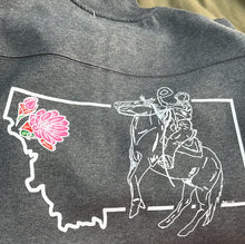 Load image into Gallery viewer, Montana Cowgirl womans 1/4 zip