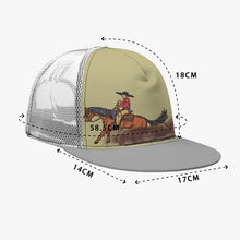 Load image into Gallery viewer, keep em sliding Black Buckle Flat-brimmed Mesh Cap With Box