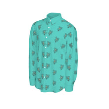 Load image into Gallery viewer, Slick Horn All-Over Print Men's Long Sleeve Shirt | 115GSM Cotton poplin