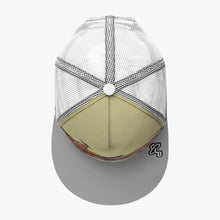 Load image into Gallery viewer, keep em sliding Black Buckle Flat-brimmed Mesh Cap With Box