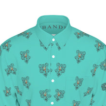 Load image into Gallery viewer, Slick Horn All-Over Print Men's Long Sleeve Shirt | 115GSM Cotton poplin