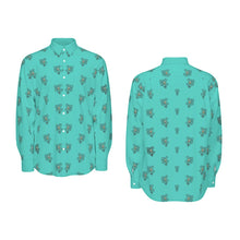 Load image into Gallery viewer, Slick Horn All-Over Print Men's Long Sleeve Shirt | 115GSM Cotton poplin