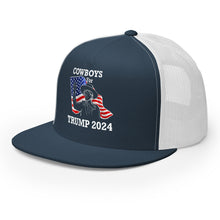 Load image into Gallery viewer, Cowboys for TRUMP Trucker Cap