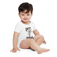 Load image into Gallery viewer, Caution Feral Baby short sleeve one piece