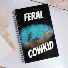 Load image into Gallery viewer, Feral CowKid Spiral notebook