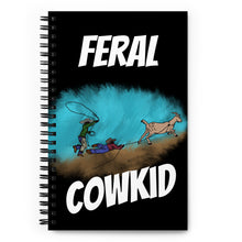 Load image into Gallery viewer, Feral CowKid Spiral notebook