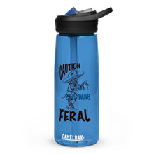 Load image into Gallery viewer, Caution Feral Sports water bottle
