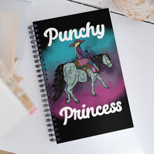 Load image into Gallery viewer, Punchy Princess Spiral notebook
