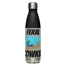 Load image into Gallery viewer, Feral CowKid Stainless steel water bottle
