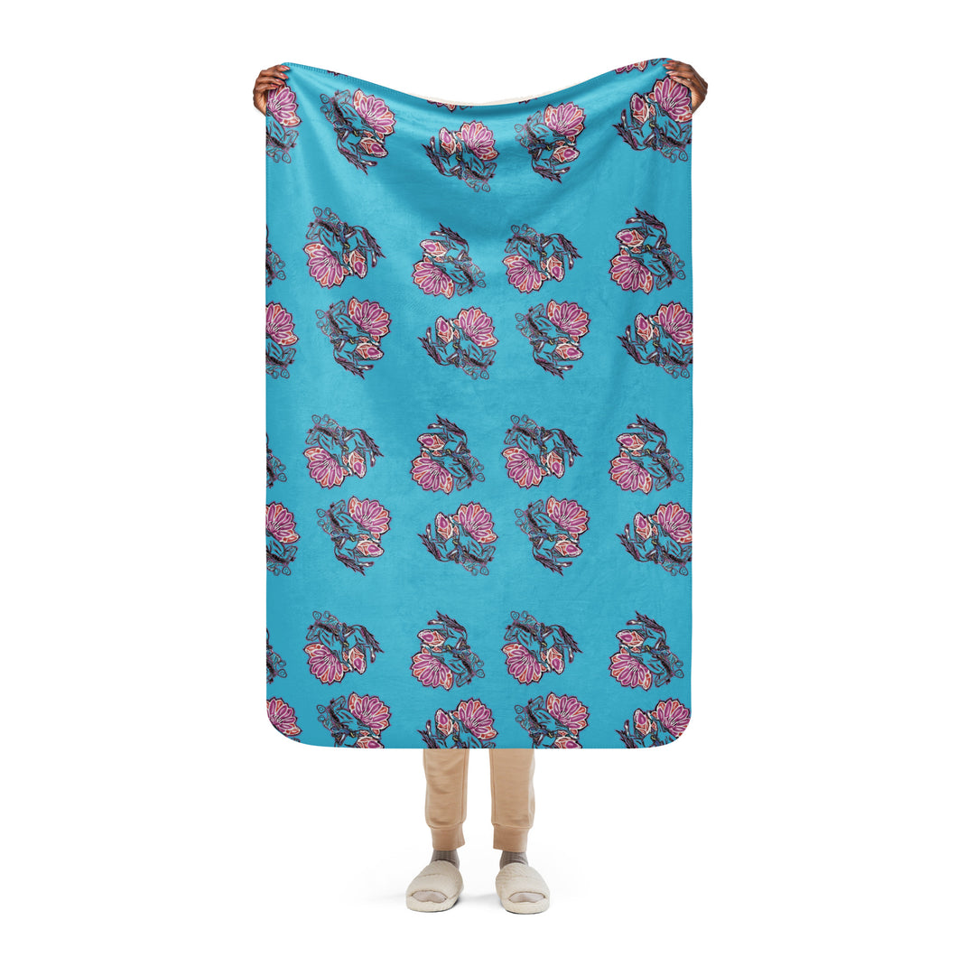 Cowgirl Ruth Sherpa blanket