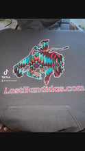 Load and play video in Gallery viewer, Aztec Bucking Horse Hoodie
