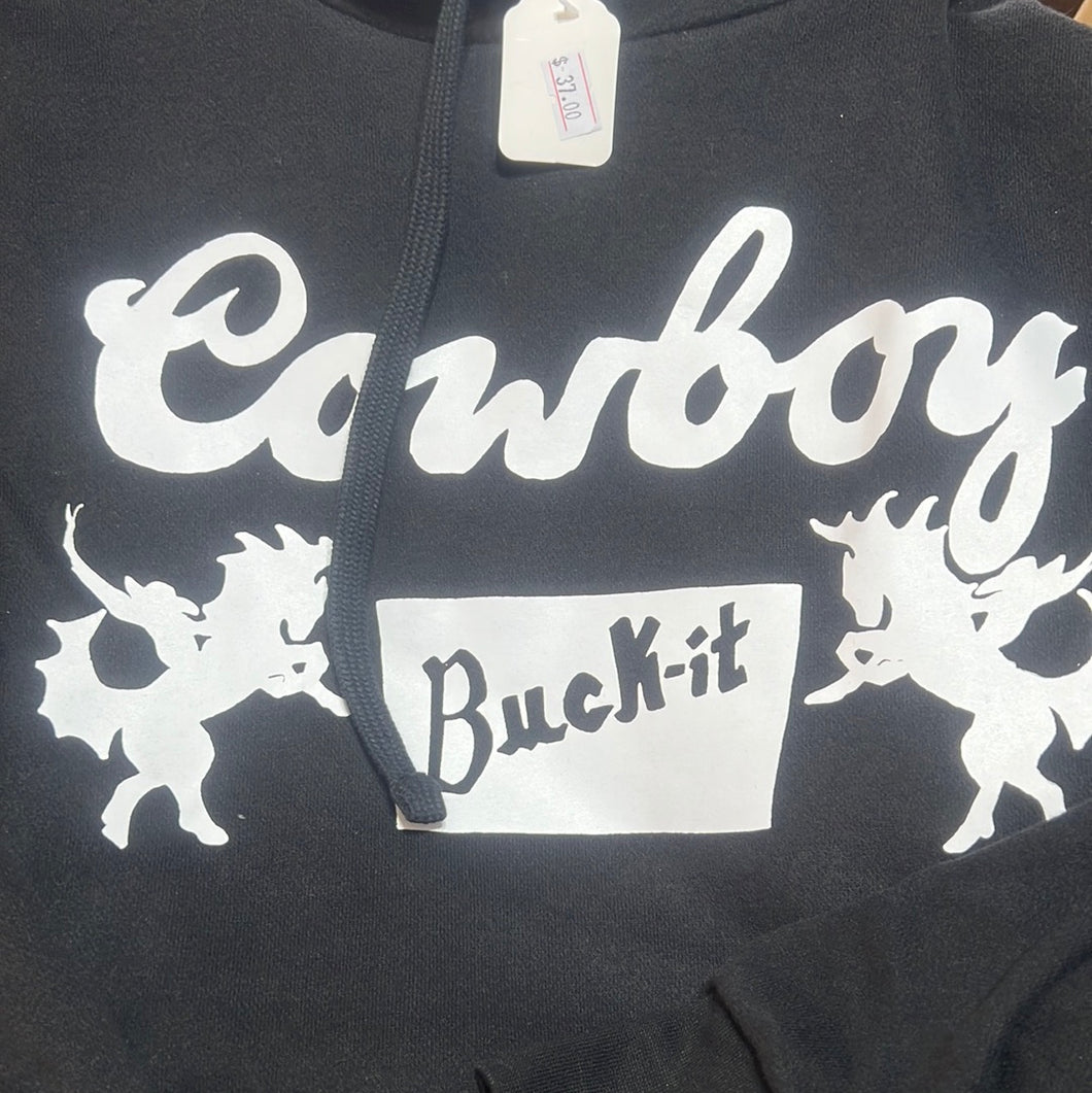 Cowboy Buck it Crop top  sweatshirt